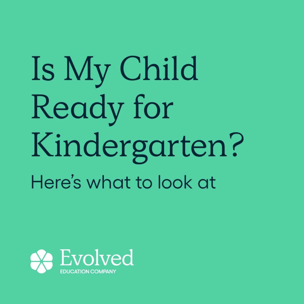 blog post title image, "Is my child ready for Kindergarten?"